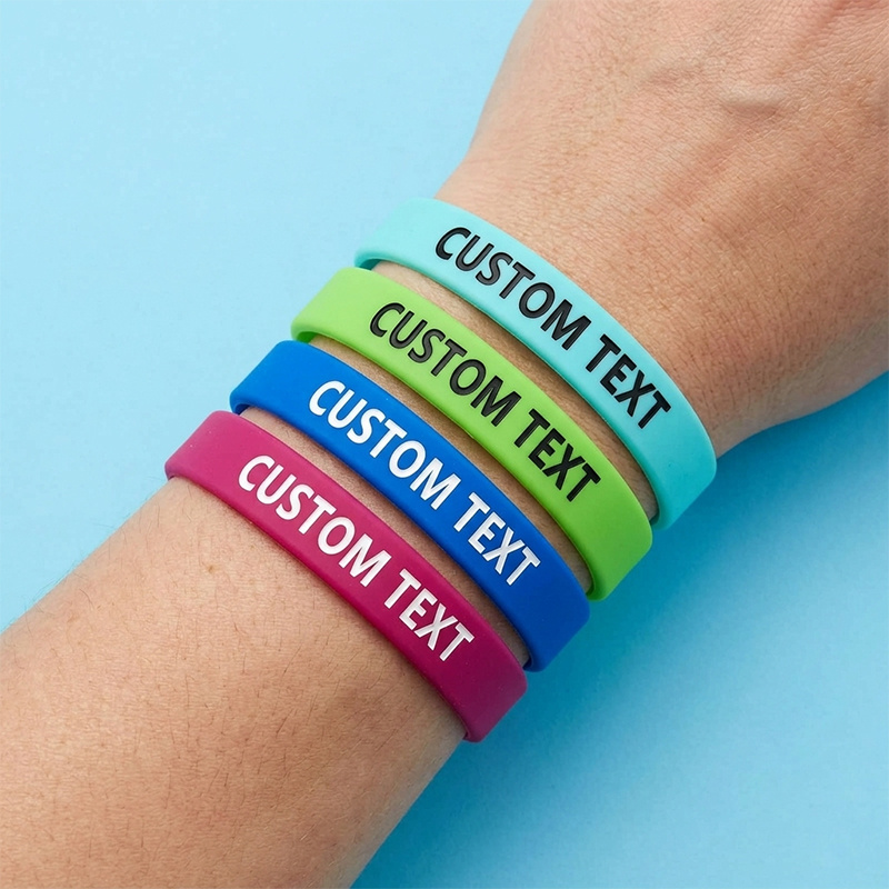 Custom Silicone Wristbands, 200pcs Set for Personalization